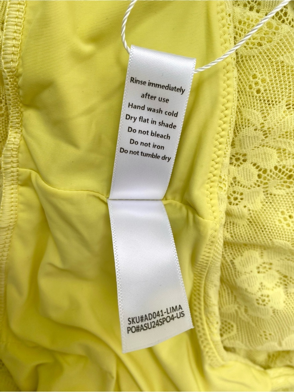 Andie NWT Lemon Lace Cover Up Maxi Dress, Size Small - Picture 12 of 12